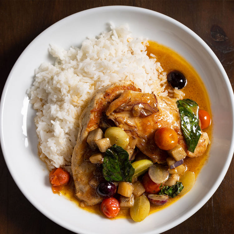 Pechuga de Pollo Curry Rojo
